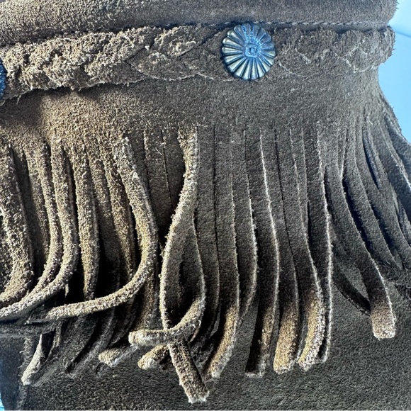 Minnetonka Suede Ankle Moccasins Size 9 - Picture 13 of 13